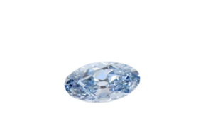 Diamant navette « fancy » bleu vif