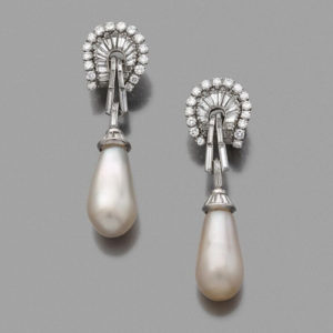Boucles d’oreilles perles fines